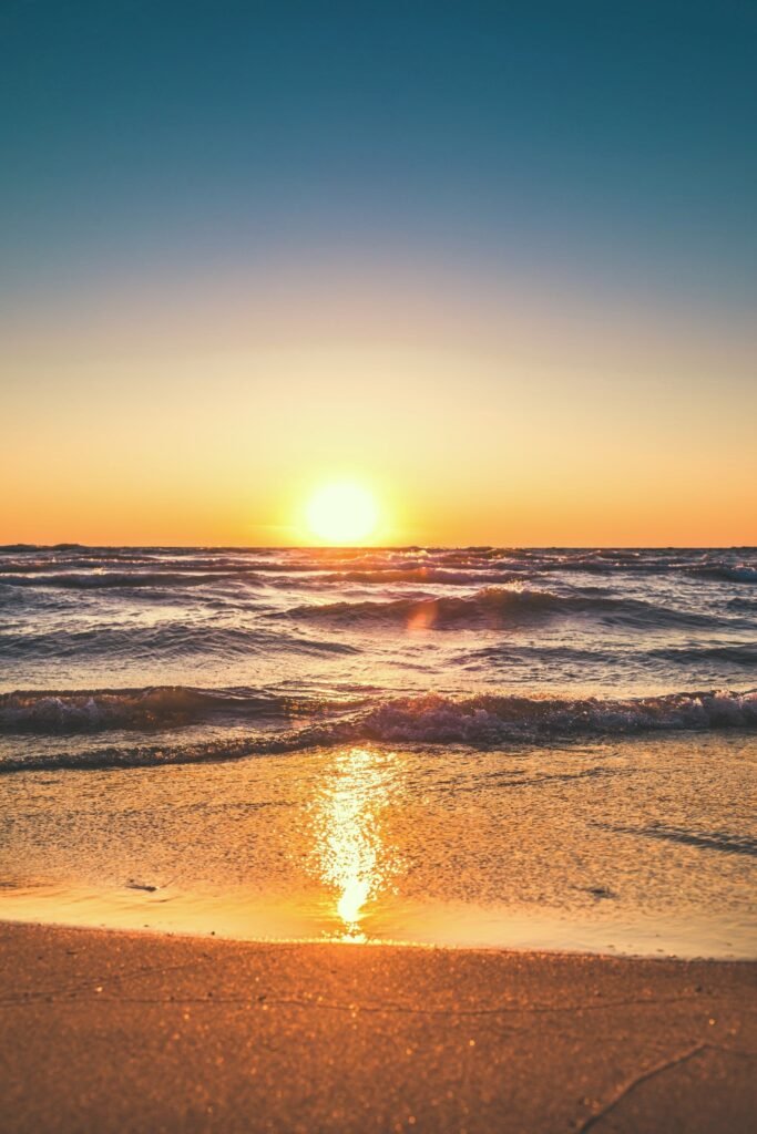 Sunset on the beach